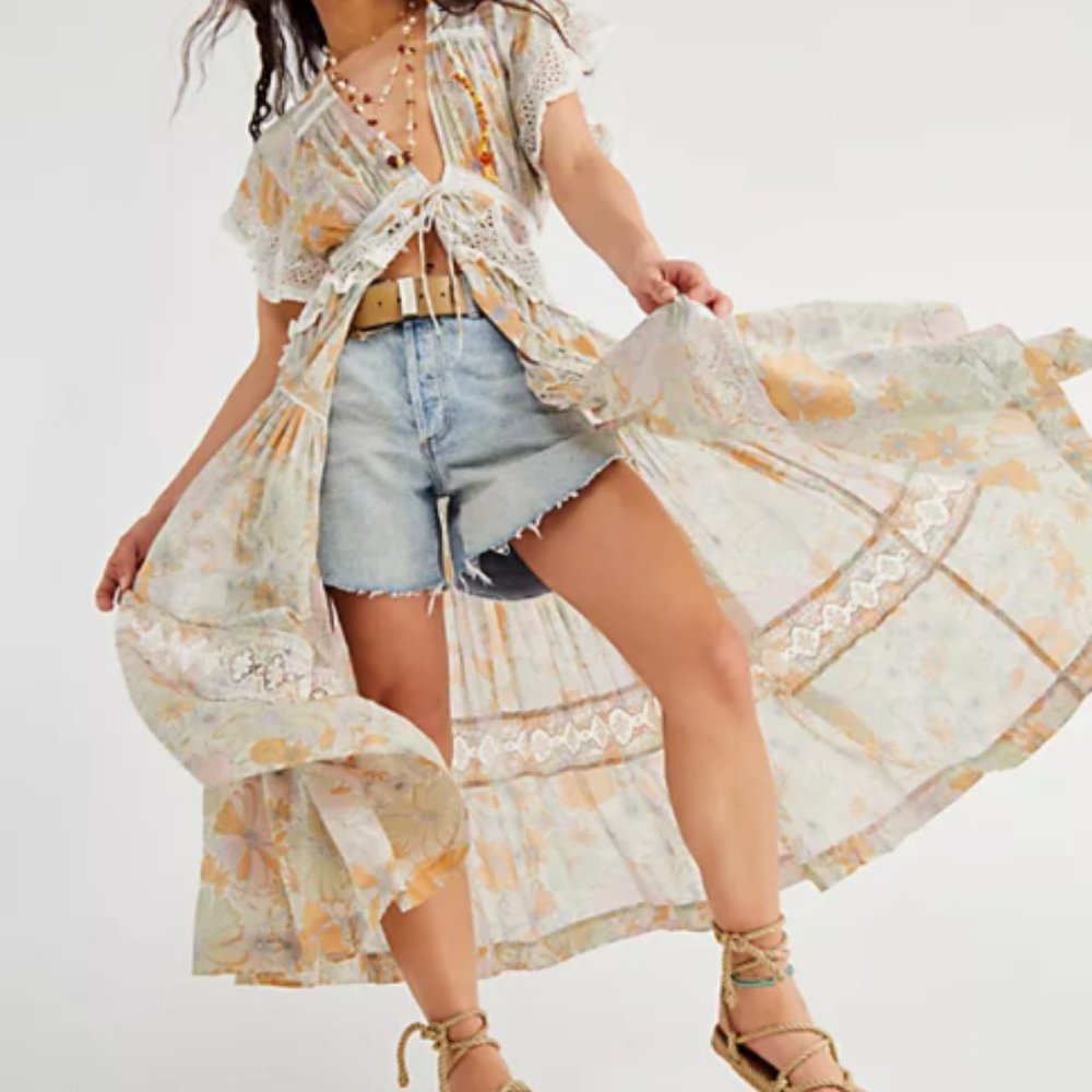 Free People Field of Dreams Maxi Top Dress